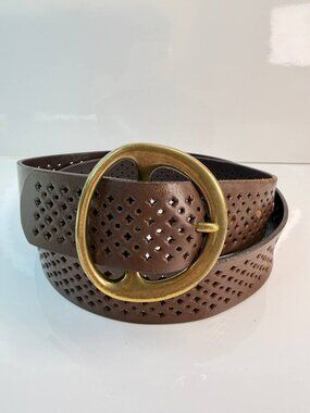 J.Crew Perforated Leather Belt – Made in USA | Size S